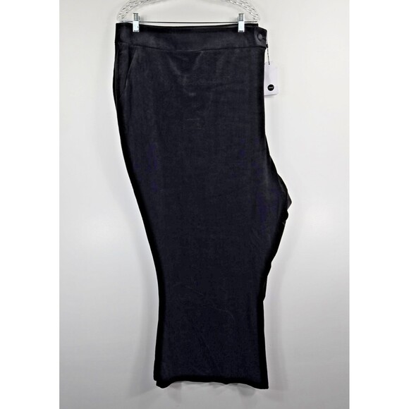 Universal Standard Women's Size 40 Black Velvet Pants NWT - Picture 1 of 9